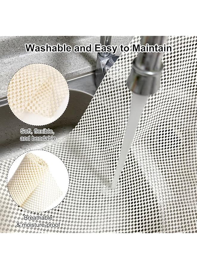 إيروريكس سجادة مضادة للانزلاق سميكة قابلة للقطع 80 × 200 سم متعددة الأغراض غير قابلة للانزلاق وسادة سجادة من البولي فينيل كلوريد للأدراج والسجاد والأرضيات الناعمة بطانة مضادة للانزلاق للاستخدام المنزلي - Image 5