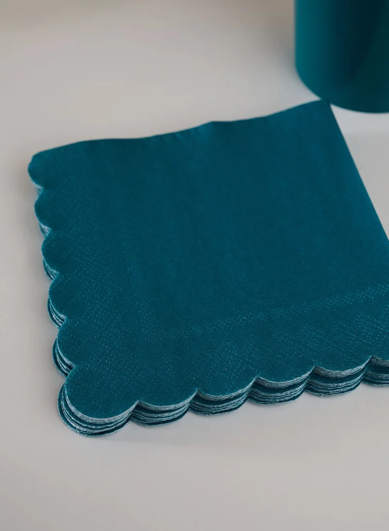 Meri Meri Dark Teal Small Napkins