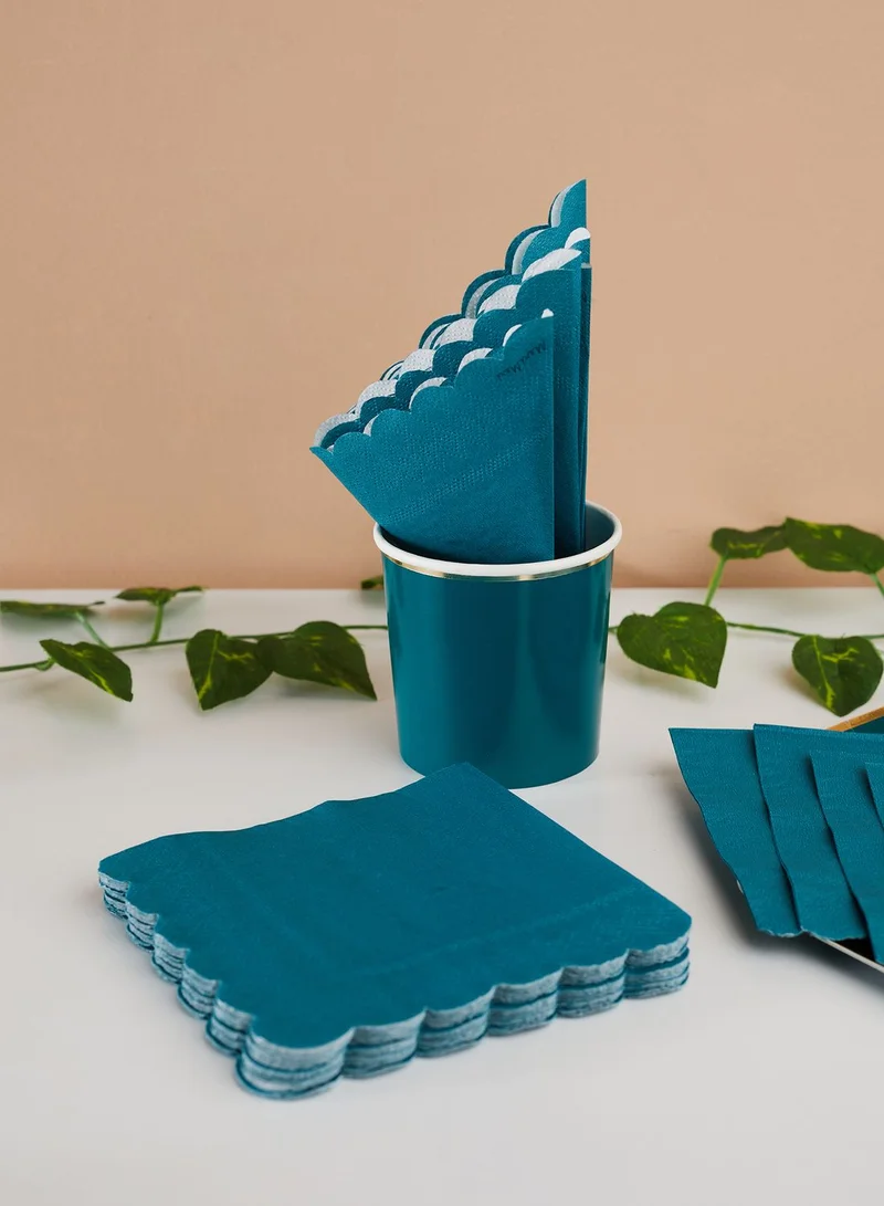 Meri Meri Dark Teal Small Napkins