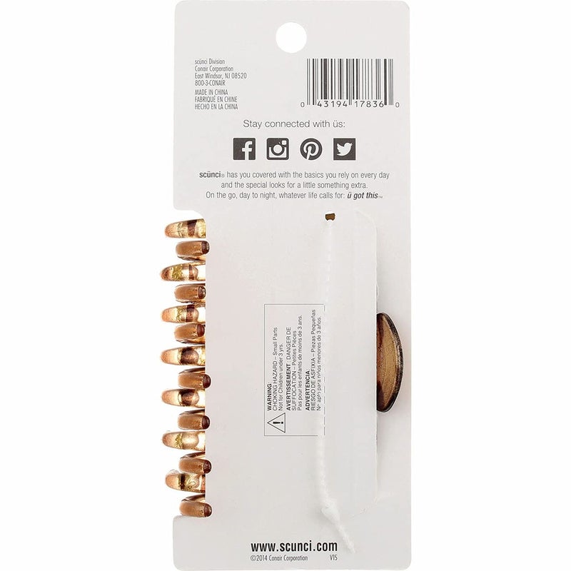 Scunci No Slip Crown Clip for Thick Hair 1 ea (Pack of 6) - Image 5