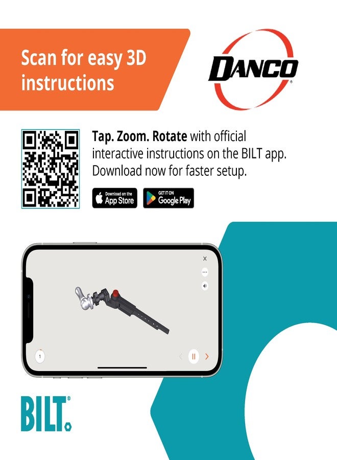 Danco 12044 Toilet Tank Lever, Chrome - Image 2