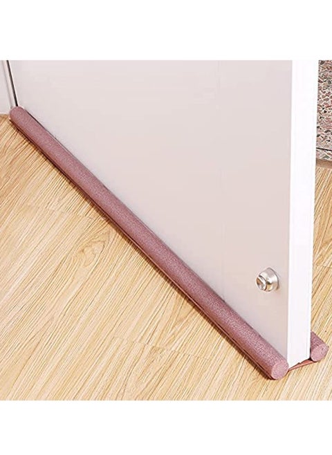 Door Draft Stopper, 30'' to 38'' Under Door Draft Blocker Window Breeze Blocker, Noise Sound Light Smell Blocker for Doors and Windows (Brown)