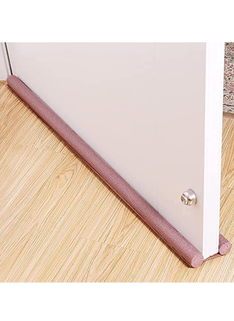 HuHa - Door Draft Stopper, 30'' to 38'' Under Door Draft Blocker Window Breeze Blocker, Noise Sound Light Smell Blocker for Doors and Windows (Brown) - Image 1