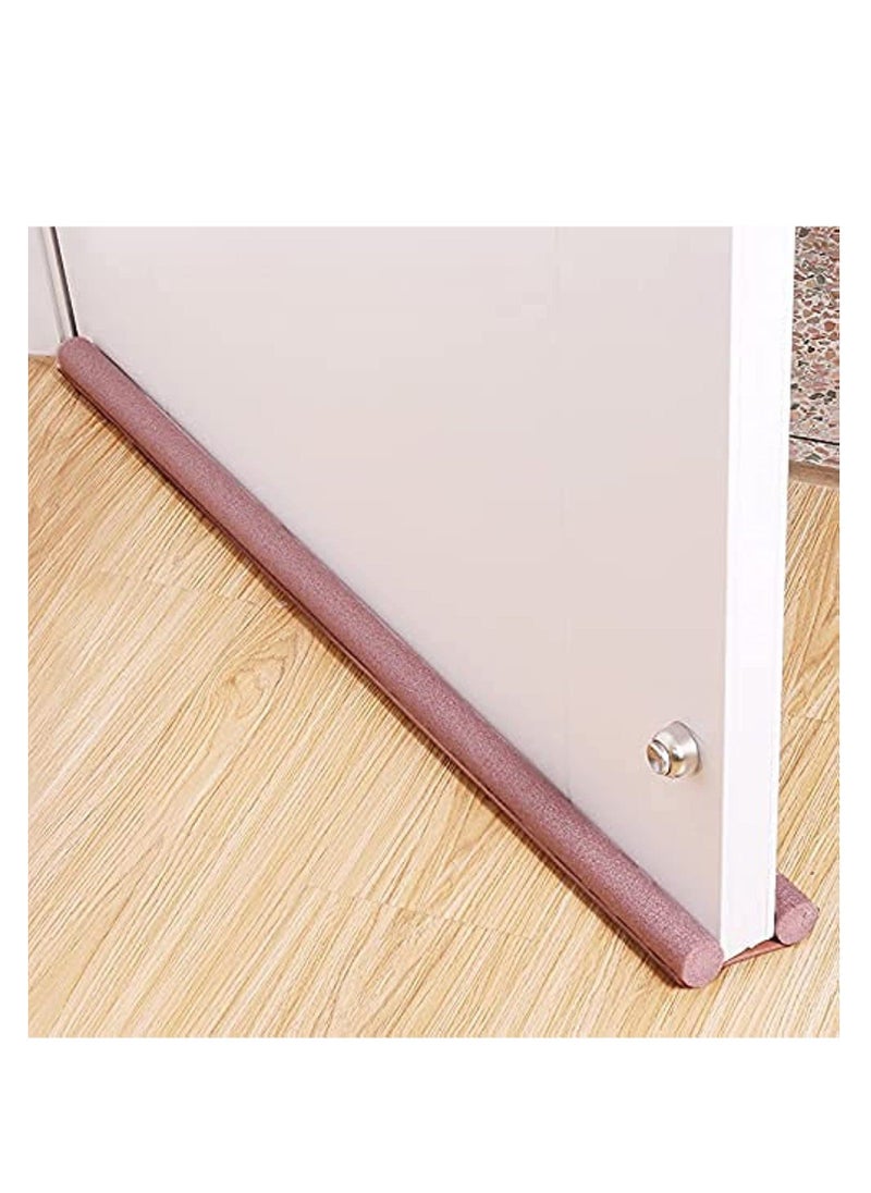 HuHa - Door Draft Stopper, 30'' to 38'' Under Door Draft Blocker Window Breeze Blocker, Noise Sound Light Smell Blocker for Doors and Windows (Brown) - Image 1