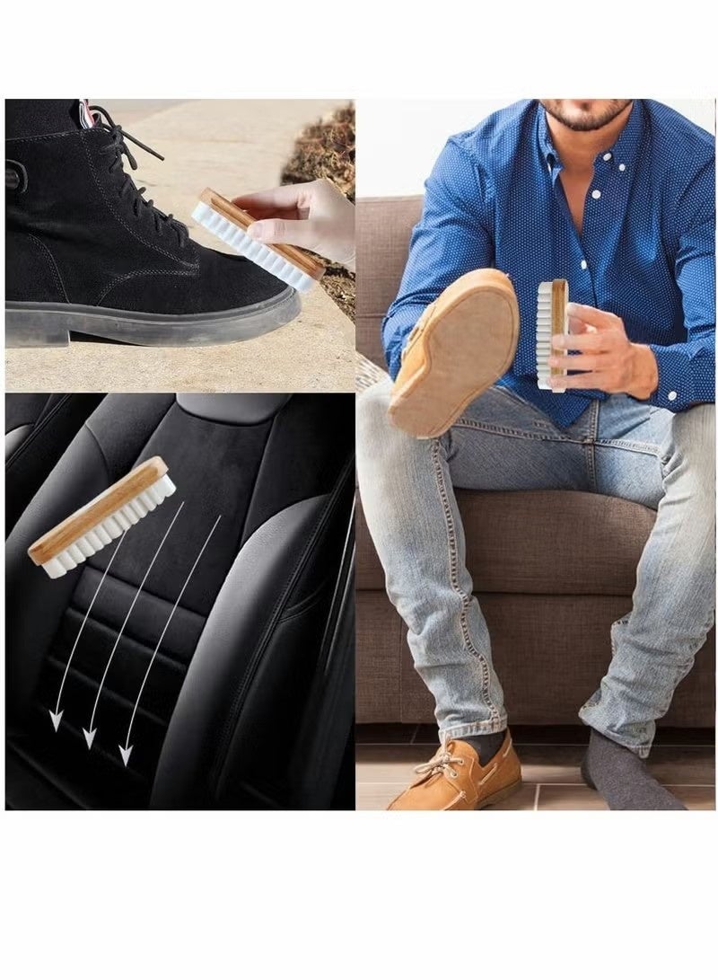 GIOIO Rubber Crepe Shoe Brush for Suede Nubuck Leather Shoes Bags Belts Cleaning Daily Use Textured Surface Restoration - Image 5