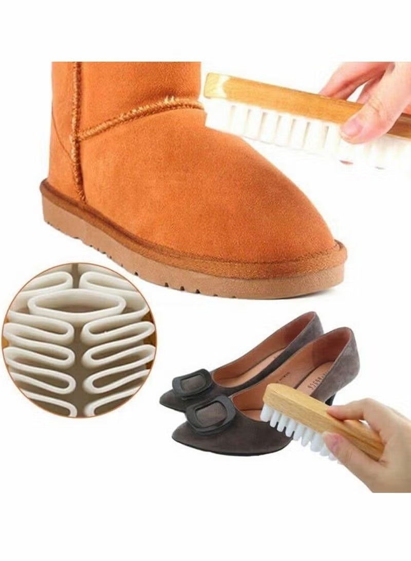 GIOIO Rubber Crepe Shoe Brush for Suede Nubuck Leather Shoes Bags Belts Cleaning Daily Use Textured Surface Restoration - Image 4