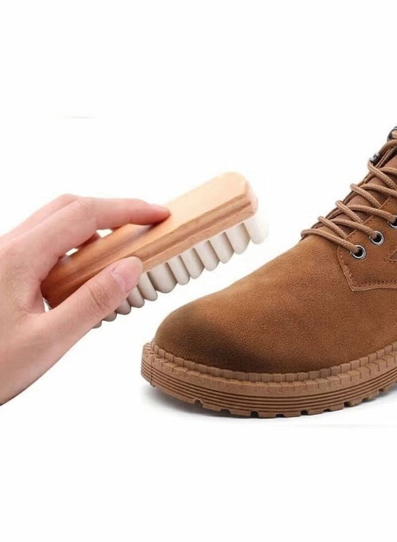 GIOIO Rubber Crepe Shoe Brush for Suede Nubuck Leather Shoes Bags Belts Cleaning Daily Use Textured Surface Restoration - Image 3