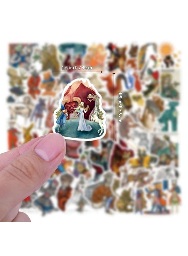 BLCAFEE 62 Pcs Medieval Stickers Graffiti Waterproof Vinyl for Kids Adults Teens for Birthday Party Supplies Decoration Favors for Water Bottles Laptop Suitcase Scrapbooking Gifts - Image 3