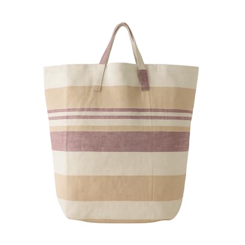 Värde Laundry Bag with Handle Pack of 1 | Foldable Clothes Laundry Bag | Also Works as Carry Bag | Lightweight & Durable | Perfect for College, Travel, and Daily Use | Kerala Pink Swan - Image 1