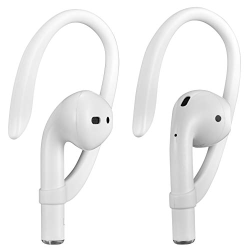 ICARERSPACE AirPods Ear Hooks Compatible with Apple AirPods 1, 2, 3, 4, Pro, Pro 2, ICARERSPACE Anti-Slip Sports Ear Hooks for AirPods 1, 2, 3, 4, Pro, Pro 2 - White - Image 1
