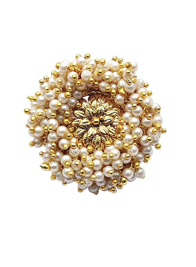 YouBella Stylish Latest Design Jewelery Ring For Women Golden Ybrg_20041 - Image 1