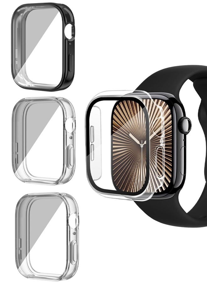 3-Pack Privacy case for HUAWEI WATCH FIT3,PC CASE Bumper Tempered Glass  Cover Scratch-Resistant Accessories - Image 1