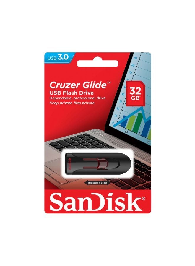 sandisk 32 GB Cruzer Glide Flash Drive USB 2.0 USB Type A Lightweight SDCZ600-032G-G35 - Image 2