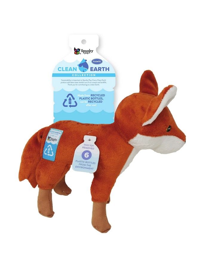 Spunky pup Clean Earth Plush Fox ; Made From 100% Recycled Water Bottles ; Large - Image 2