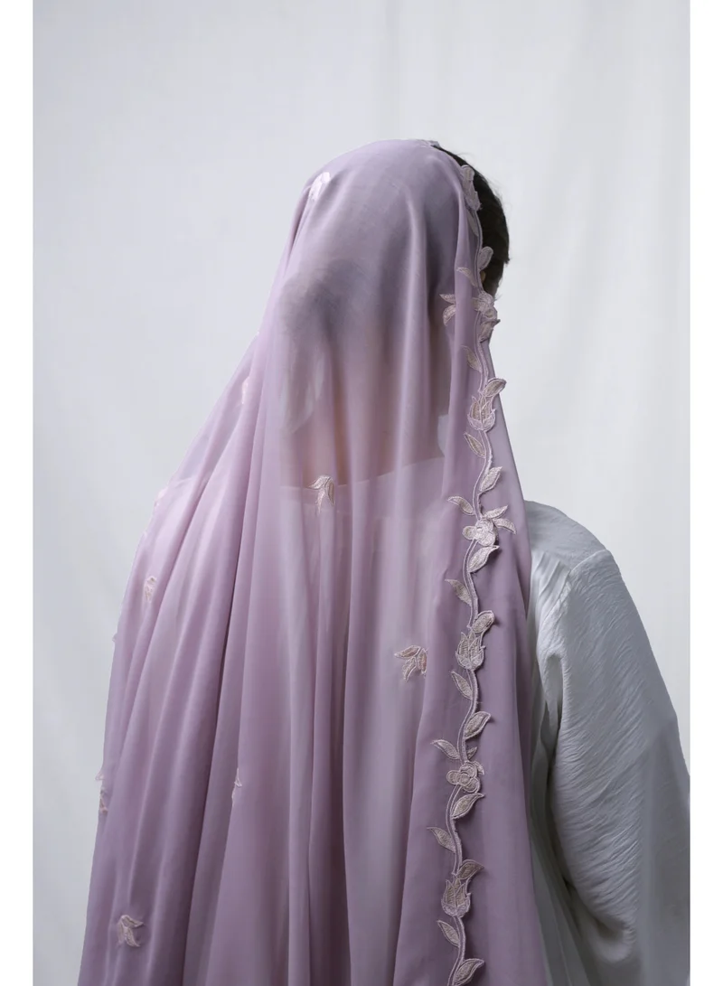 Ophelia PINK Embroidery Hijab – Elegant Embroidered Modest Hijab for Women for Women | Best Price UAE