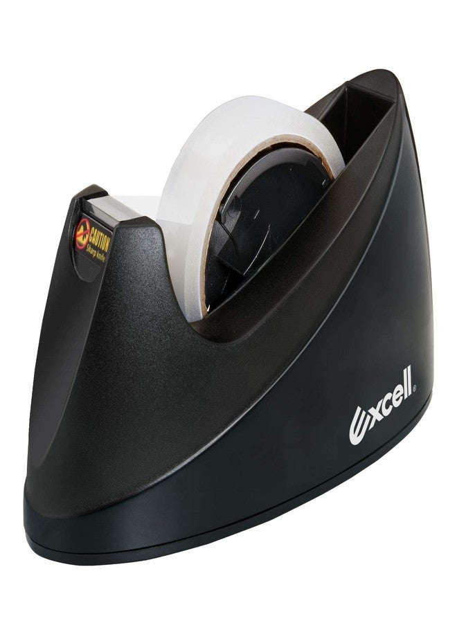 excell "Excell Dualcore Desktop Tape Dispenser (1" + 3" core) with Sand Weighted Base for One-Hand Dispensing, Ideal for Home, Office, Gift Wrapping, and Retail Stores" - Image 1