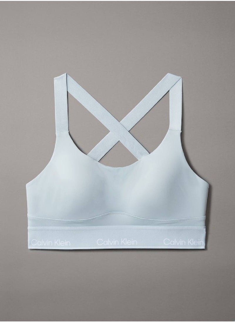 CALVIN KLEIN - Women's High Support Sports Bra - Polyester Blend, Blue - Image 1