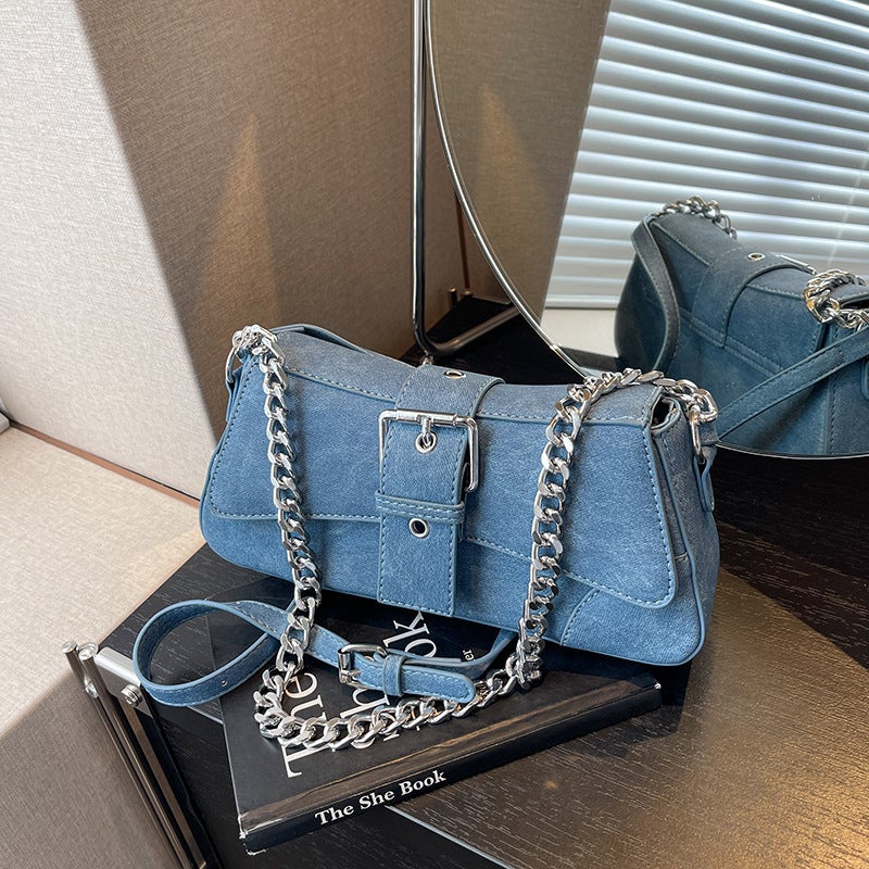 High-End Foreign-Style Small Bag 2023 New Fashion Women'S Bag Summer Popular All-Match Messenger Bag Shoulder Underarm Bag - Image 3