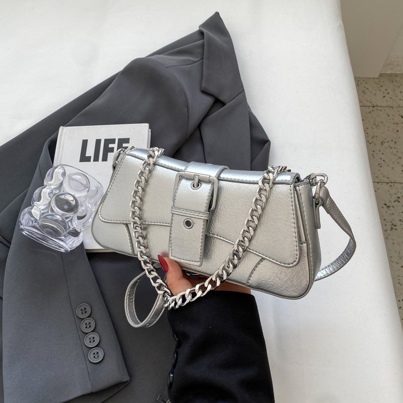 High-End Foreign-Style Small Bag 2023 New Fashion Women'S Bag Summer Popular All-Match Messenger Bag Shoulder Underarm Bag - Image 1