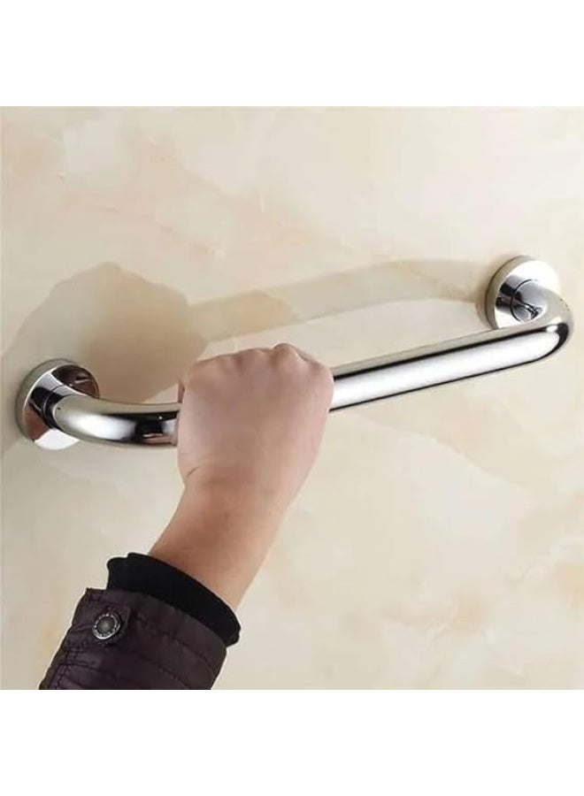 Stainless Steel Wall Mounted Support Grab Rail, Safety Handle for Bathroom and Home Use, Durable Support Bar for Added Stability, 40 cm - Image 4