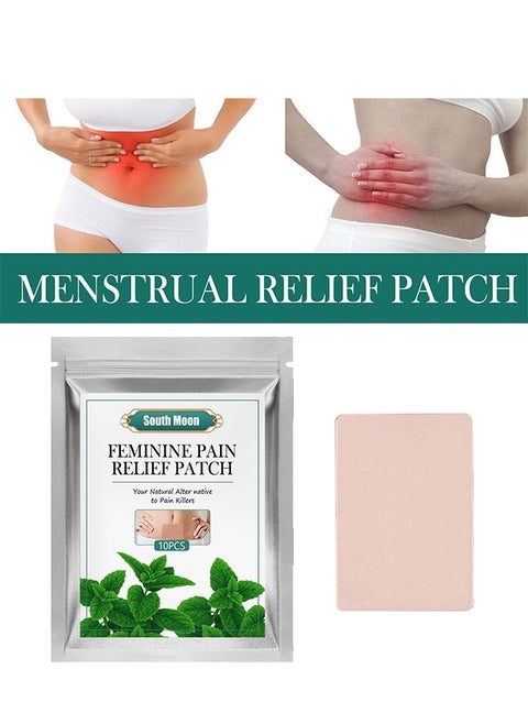 Feminine Pain Relief Patch- Warm The Body, and Relieve Cold , Heating Pads Alleviate Abdominal Cramps, Contains Eucalyptus Oil And Menthol 10Pcs