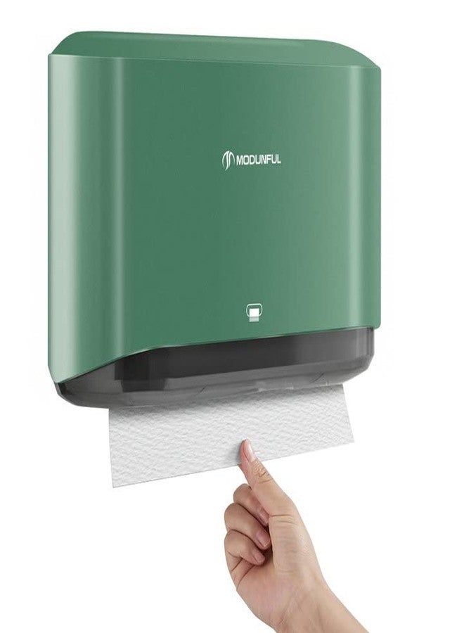 modunful Paper Towel Holder Wall Mount: Commercial Paper Towel Dispenser for Multifold/Trifold/c Fold Hand Paper Towel, Adhesive Paper Towel Holder No-Hole Installation 200 Sheets - Image 1
