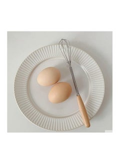 "Small Manual Egg Beater - Stainless Steel Whisk with Wooden Handle for Making Cream Foam and Drizzling Sauces in Small Bowls, Perfect for Whipping Eggs, Cooking, and Mixing Ingredients" - pzsku/Z0E990E1C2FEAB0145BE1Z/45/_/1730847619/91da2178-c16f-41b3-939a-a055347da514