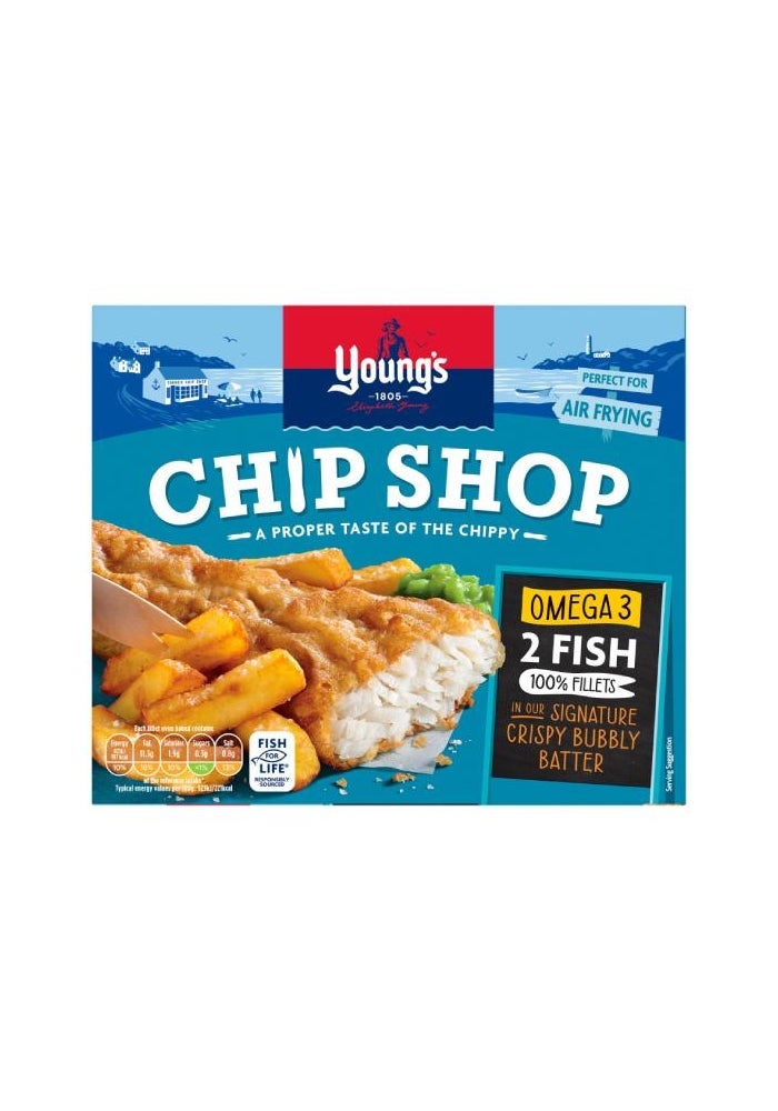 Chip Shop Fish Fillets Omega 3 - 2 Fish
