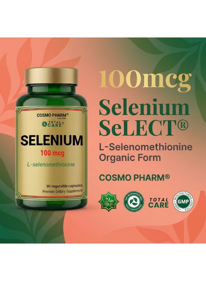 Cosmo Pharm Selenium 100mcg | Supports Immune System & Antioxidant Protection | 90 Vegetable Capsules - Image 5