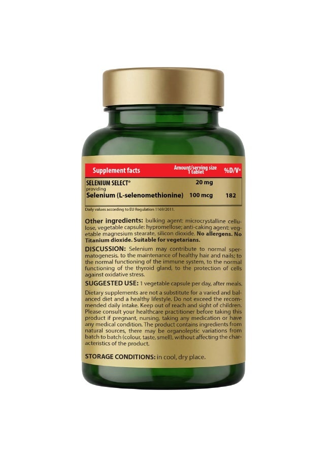 Cosmo Pharm Selenium 100mcg | Supports Immune System & Antioxidant Protection | 90 Vegetable Capsules - Image 2