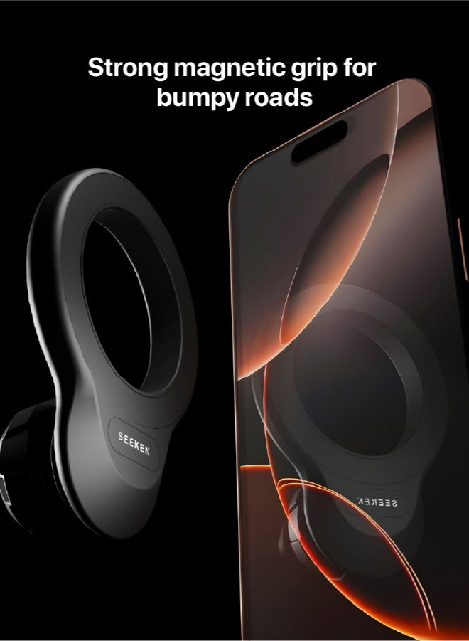 SEEKEN H1 Magsafe Car Holder | 360° Rotation | Powerful Magnetic Grip | Ultra Strong Suction | Premium Design | High-Quality. - Image 4
