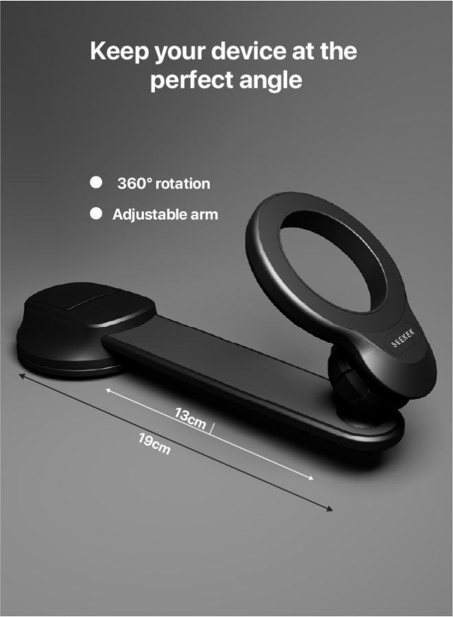 SEEKEN H1 Magsafe Car Holder | 360° Rotation | Powerful Magnetic Grip | Ultra Strong Suction | Premium Design | High-Quality. - Image 5