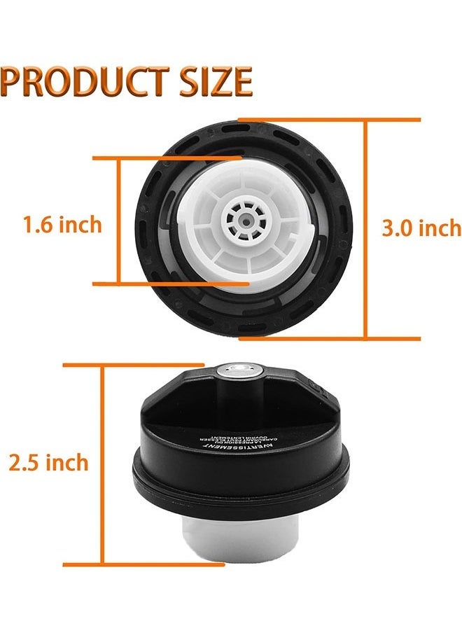 Locking Gas Cap Lock Fuel Cap Replace 05278655AB 5278655AB Compatible with Chrysler Dodge Jeep Ram Challenger Grand Caravan Ram 1500 Grand Cherokee Wrangler JK TJ Liberty Compass Patriot - Image 5