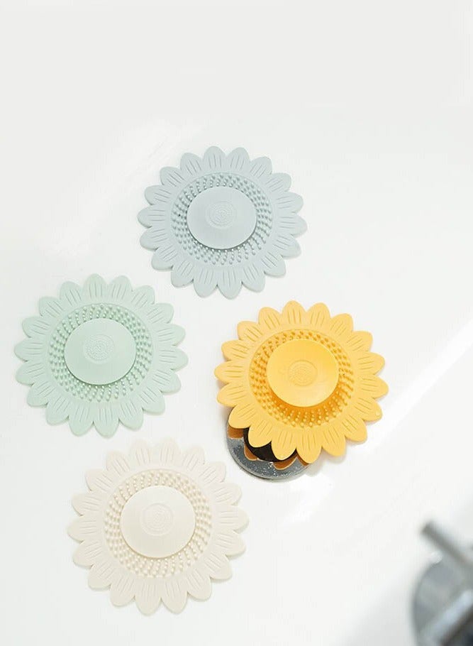 INSENSE Bathroom deodorant mat, household silicone floor drain four-piece set, kitchen sink anti-blocking filter, sewer, suitable for bathroom kitchen sink - Image 4