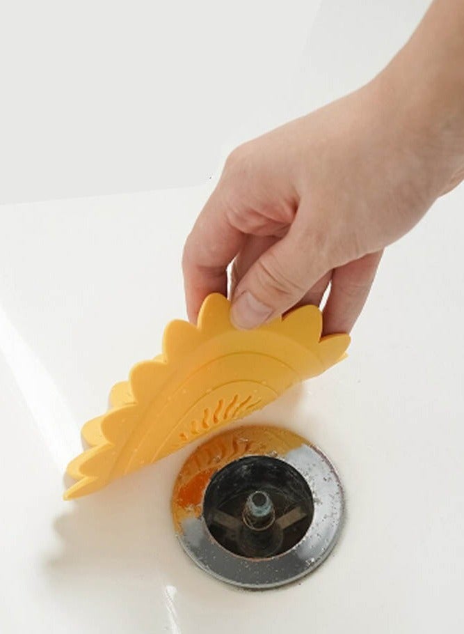 INSENSE Bathroom deodorant mat, household silicone floor drain four-piece set, kitchen sink anti-blocking filter, sewer, suitable for bathroom kitchen sink - Image 5