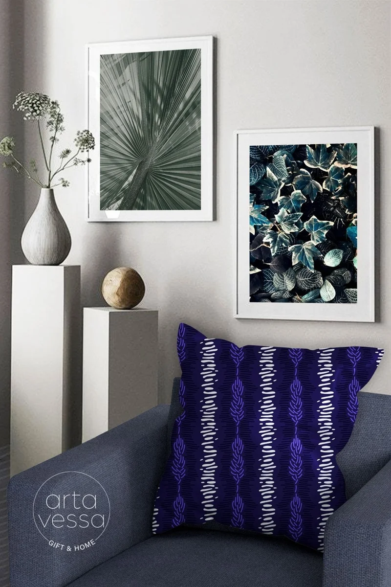 ارتافيسا Double Sided Digital Printed Decorative Faux Leather Throw Pillow Cover