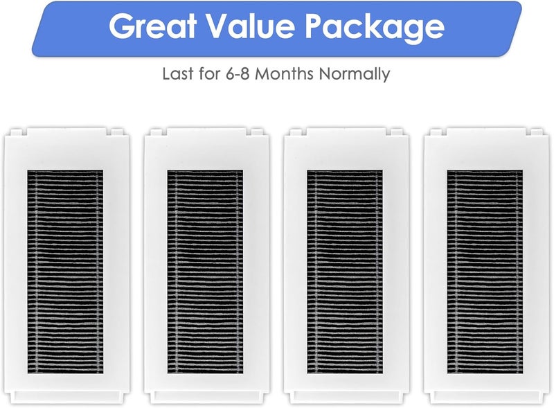 (4 قطع) مرشحات HEPA البديلة لـ N30 Omni المتوافقة مع مكنسة ECOVACS DEEBOT N30 Omni / N30 Pro Omni الروبوتية، مجموعة ملحقات المرشحات، مجموعة مرشحات - Image 4