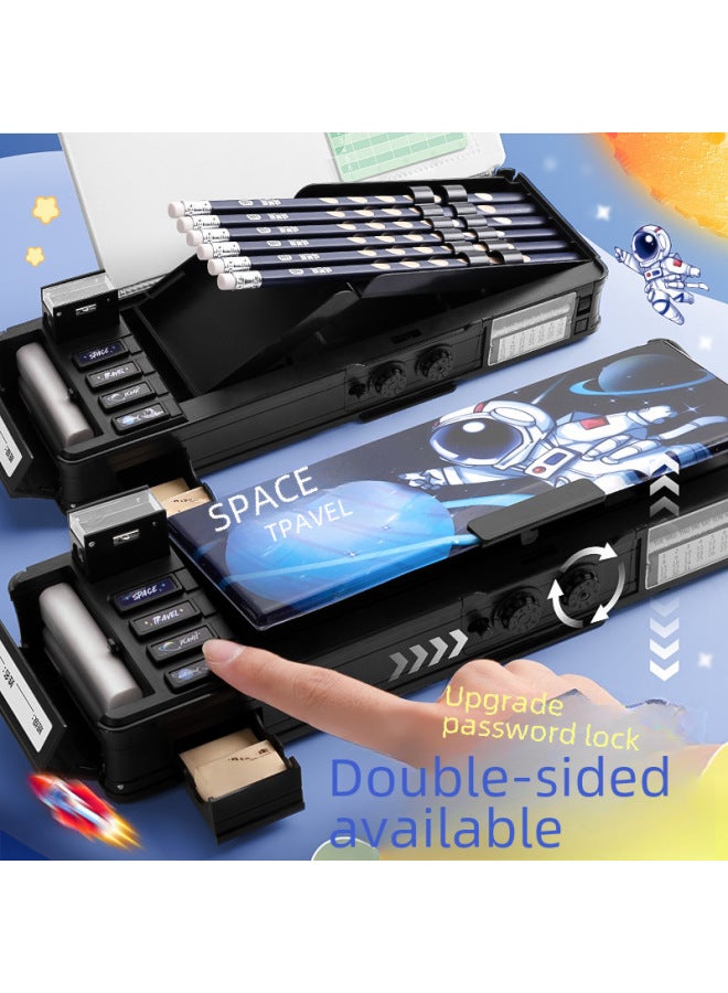 Kaba Bear Multifunctional Stationery Box Boys Boys Children Password Lock Pencil Box Toy Box Agency For Students - Image 2