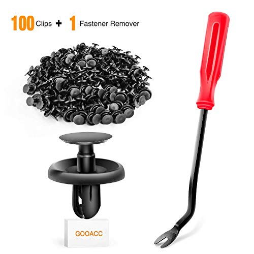 GOOACC GRC-32 100 Pcs 100pcs Type Retainer for Lexus Toyota Body, Splash Shield Clips 90467-07201 Replacement, Quality Nylon Push Rivets with Bonus Fastener Remover - Image 2