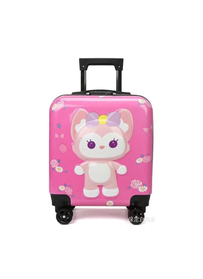 Generic - Kids Luggage Travel Suitcase Children's Carry on Luggage 16" Cartoon Rolling Trolley Case for Children Boys Girls - Image 1
