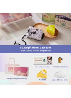 Generic Birthday Gift Girls Non-Parole Camera Student Party Starter Film Fool Retro Film Tanabata Valentine's Day-Color:Film--smiling Rainbow_limited Edition-package 1 Gift Box (with 12 Movie Film)  - Image 3