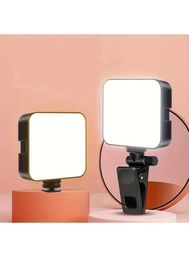 64 LED Rechargeable Selfie Ring Light – 7 Lighting Modes, Clip-On Mini Light for Phone, Laptop, Camera, TikTok & Video Calls - Image 2