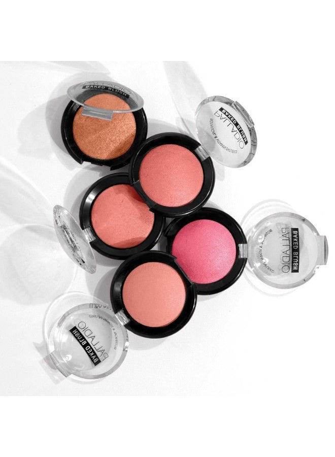 بالاديو أحمر خدود مخبوز، بلشن، تركيبة لامعة عالية الصبغة، سهلة الدمج وقابلة للتكثيف، يمكن تطبيقها جافة لإشراقة طبيعية أو رطبة لمظهر متألق، تدوم طوال اليوم - Image 5