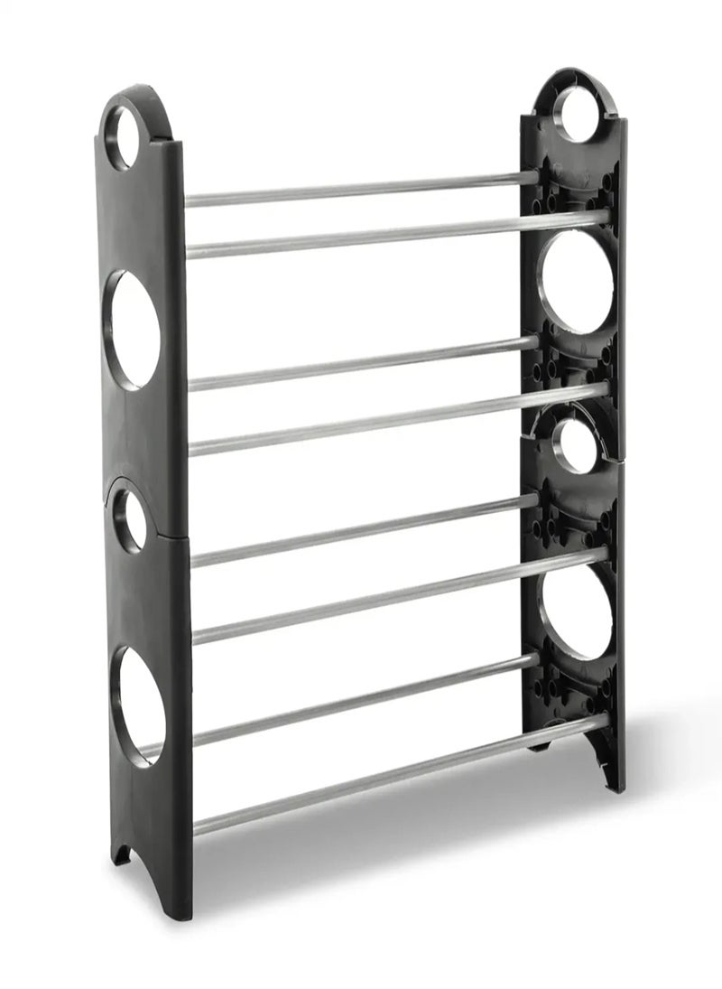 5Five Metal Plastic Stackable Shoe Rack