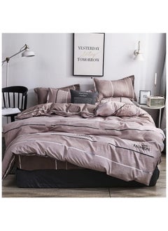 MOON HOME King/Queen/Single size Soft and Breathable Microfiber Hypoallergenic Beautiful Design Duvet Cover Set ,set includes 1 Comforter Cover, 1 Fitted Bedsheet, 4 Pillowcases  - Image 2