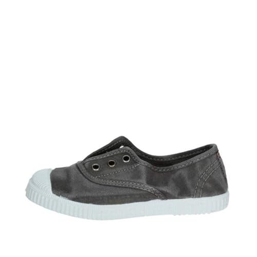 Cienta Kids Canvas Slip On Sneakers for Girls and Boys - Grey, 32 EU (1 M US Little Kid) - Image 1