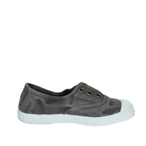 Cienta Kids Canvas Slip On Sneakers for Girls and Boys - Grey, 32 EU (1 M US Little Kid) - Image 4