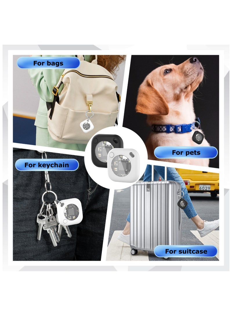 yalilai Bluetooth Tracker Works for Apple Find My APP (iOS Only, Not for Android),  Smart Tracking Tag Finder with Protective Case and Item Locator for Keys, Luggage, Backpack, Suitcases, White  - Image 4