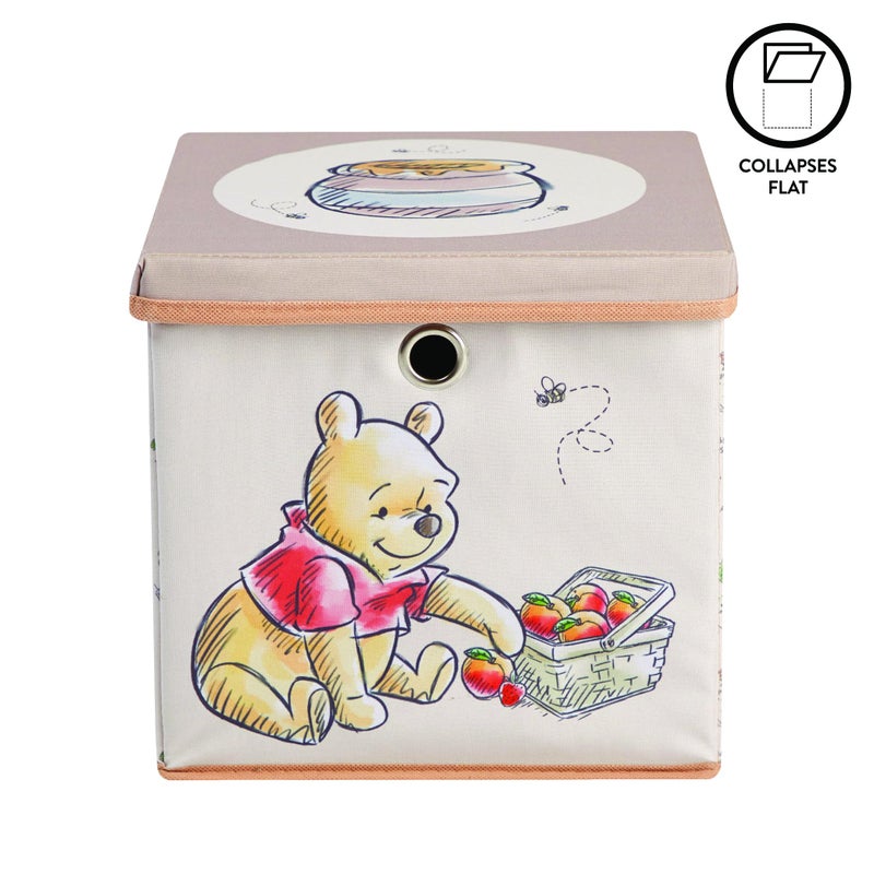 Idea Nuova Winnie the Pooh Collapsible Storage Cube with removable Lid, 10" Wx10 Hx10 D - Image 4