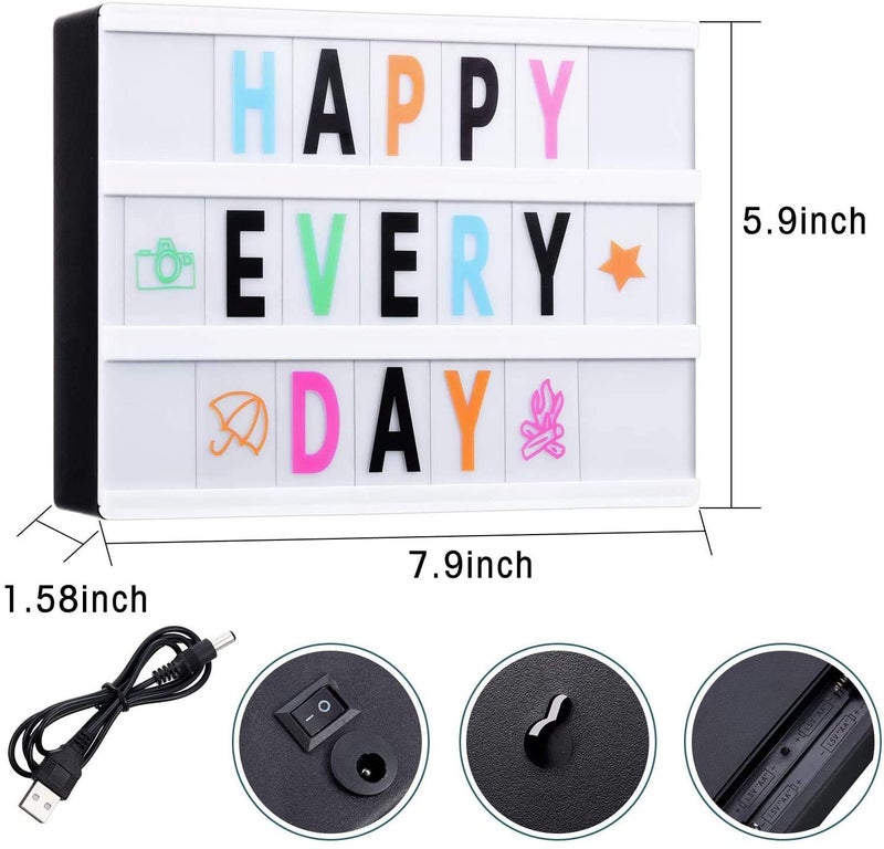 Colour Card Light Box, Create Messages or Reminders, 30.48 cm, Battery Powered - Image 3